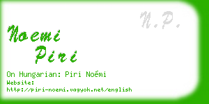 noemi piri business card